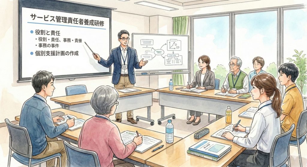 福岡県サービス管理責任者等研修(サビ管・児発管)のイメージ風景